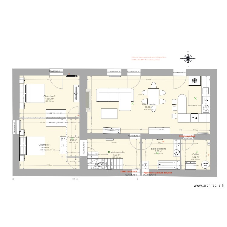 20201120 MAISON DE FERME RDC ELEC. Plan de 0 pièce et 0 m2