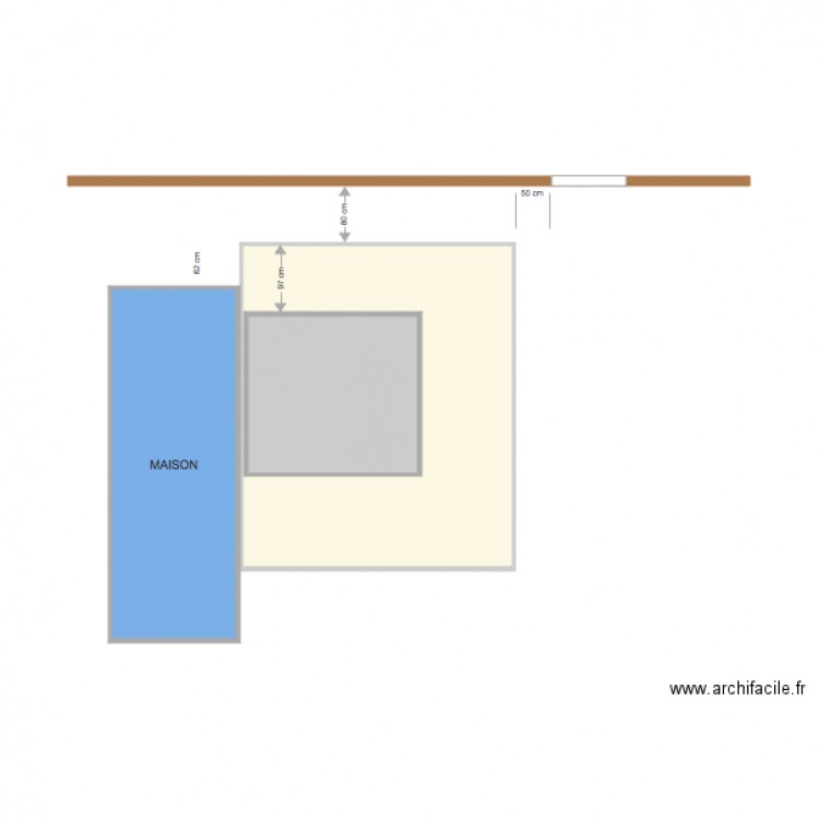 TERRASSE. Plan de 0 pièce et 0 m2