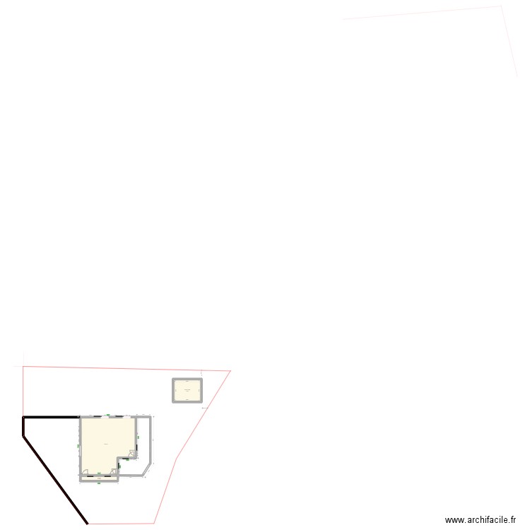 Maison plaine et terrain + véranda. Plan de 4 pièces et 142 m2