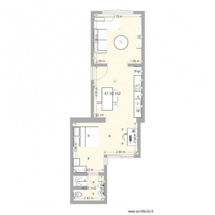 rez 83 v2. Plan de 0 pièce et 0 m2