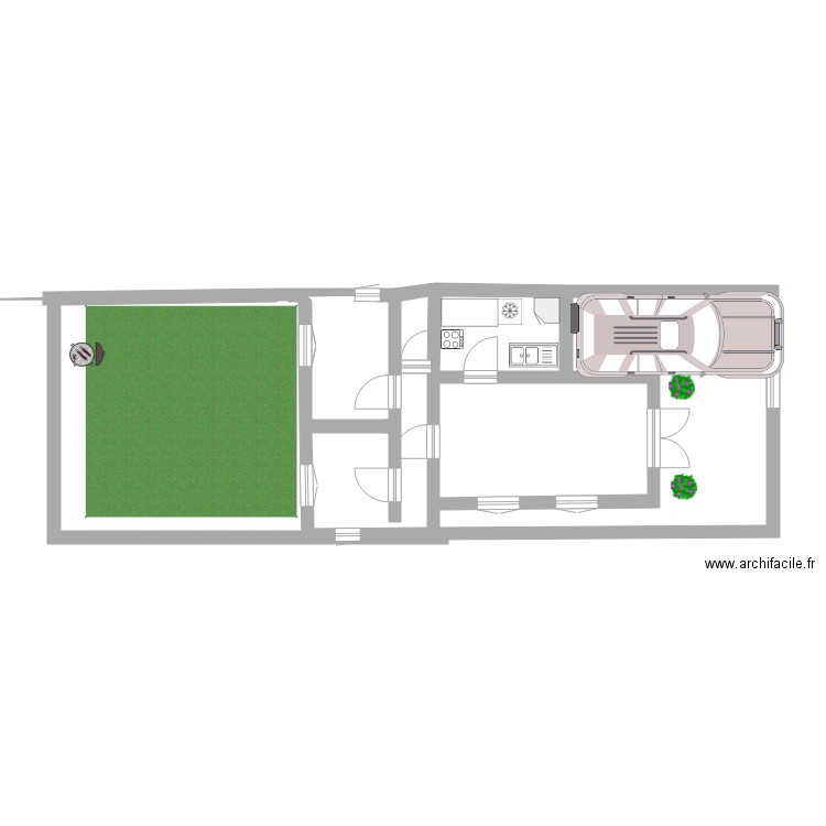notre maison en afrique. Plan de 0 pièce et 0 m2