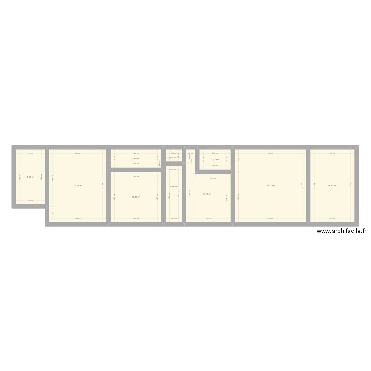 MAISON MORNAY. Plan de 9 pièces et 112 m2