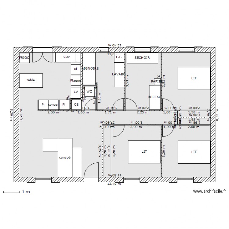 maison mikit. Plan de 0 pièce et 0 m2