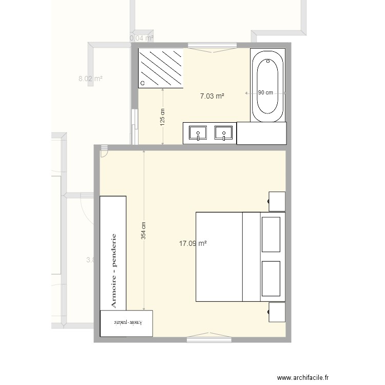 SdB3. Plan de 0 pièce et 0 m2