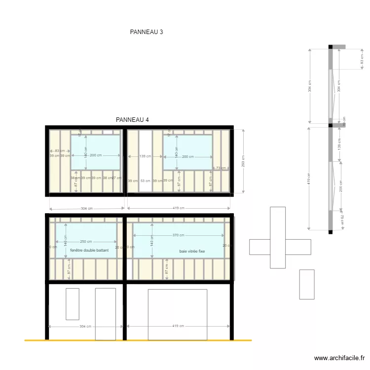 PANNEAUX EXTENSION COLROY. Plan de PANNEAUX EXTENSION COLROY. Plan de