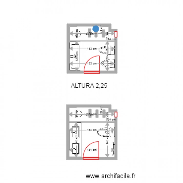 SRA MIREIA LARGO SUITTE BAÑO. Plan de 0 pièce et 0 m2