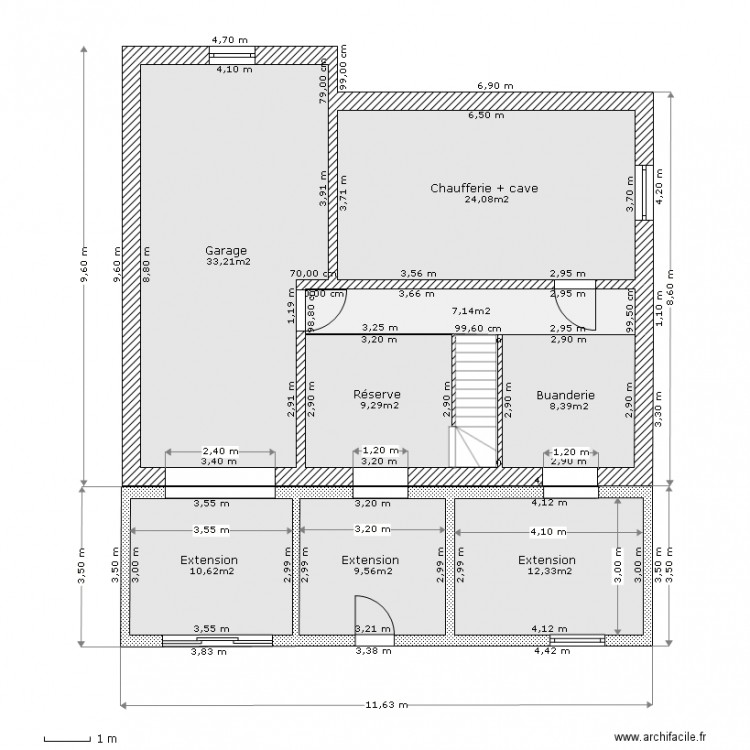 Sous-sol. Plan de 0 pièce et 0 m2