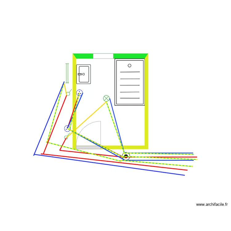  salle de bain. Plan de 