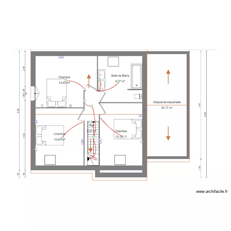 Steven Etage. Plan de 
