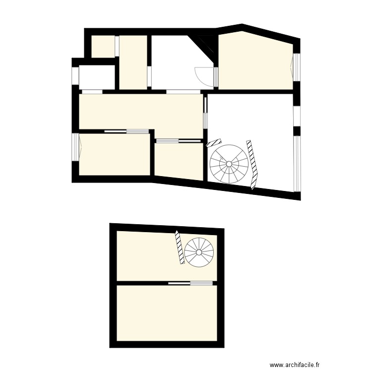 LE TEMPS DE VIVRE 75015 PARIS. Plan de 12 pièces et 50 m2