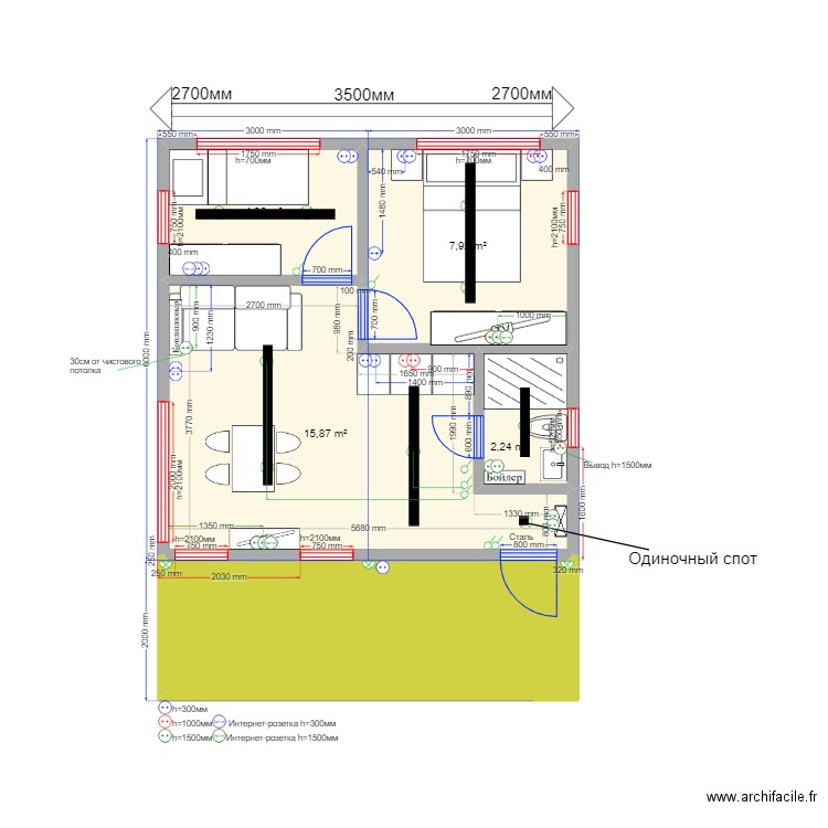 Api Эл. Plan de 0 pièce et 0 m2