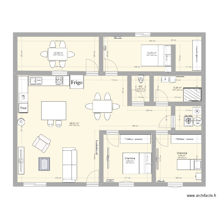MAISON. Plan de 0 pièce et 0 m2
