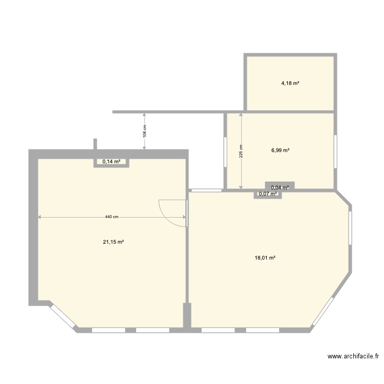 Appart 1er Soignies bis. Plan de 0 pièce et 0 m2