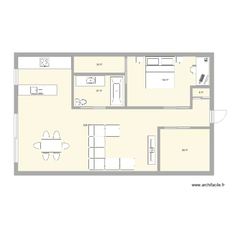 Maison de Hobbit 2. Plan de 