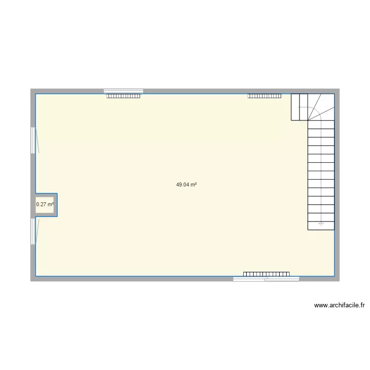 plan R1 maison. Plan de 