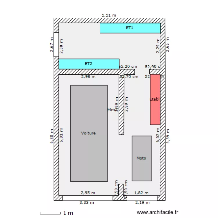 Garage 3. Plan de 