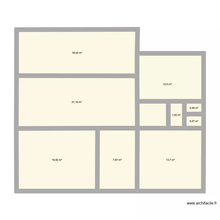 MAISON CHATEAUX THIERRY. Plan de 