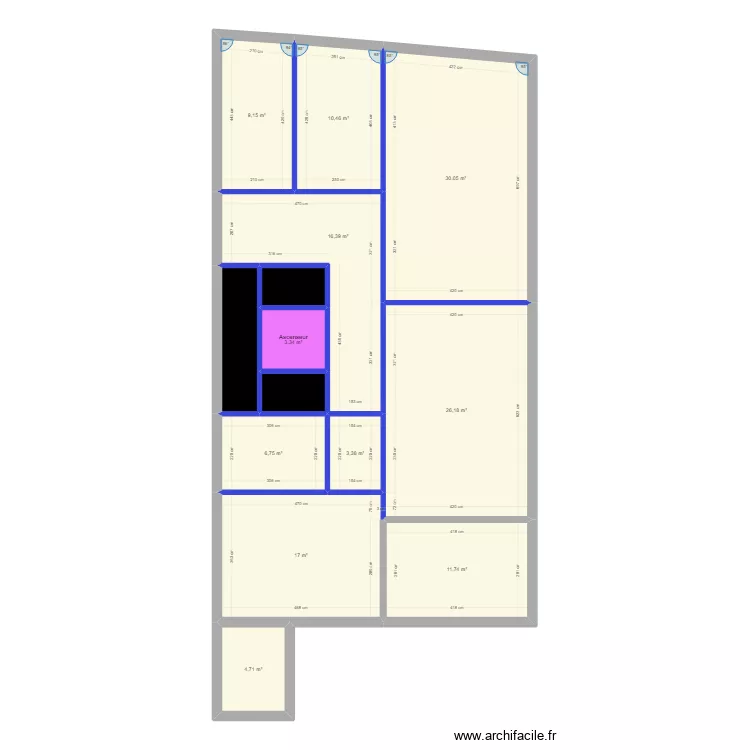48 av CARNOT RDC. Plan de 