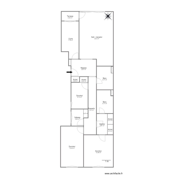C EL CEDRE N 20 2 2 SANTA COLOMA. Plan de 0 pièce et 0 m2