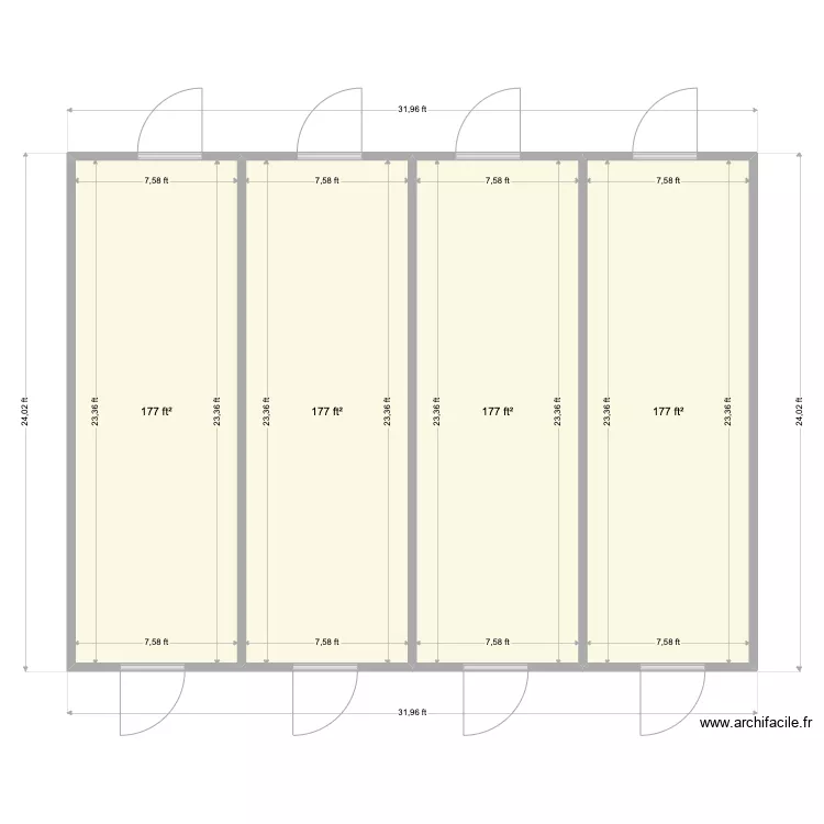 Germ 4 Room. Plan de 