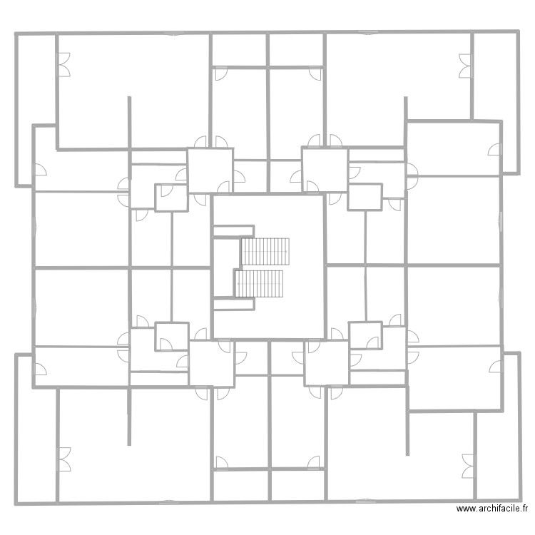 CARDALINO R+3. Plan de 8 pièces et 219 m2