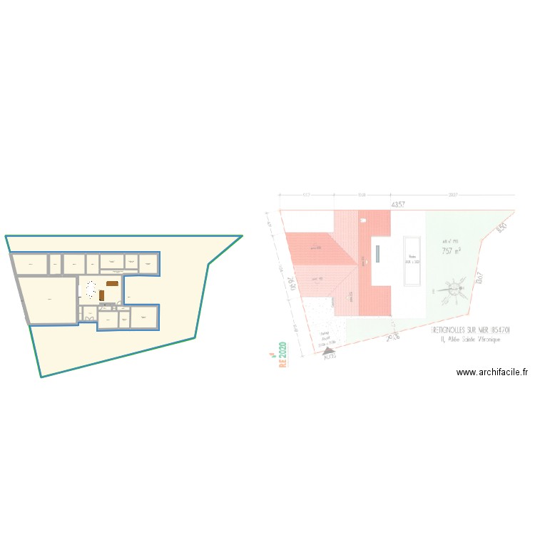 Plan 7. Plan de 20 pièces et 700 m2