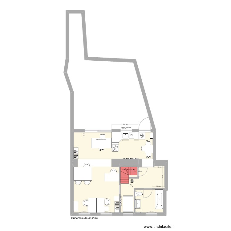 Maison Saultain dom. Plan de 0 pièce et 0 m2