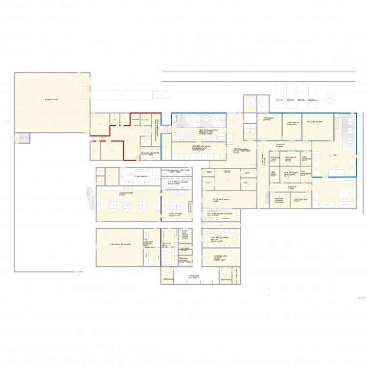 V185 Agrandissement  18 000p2  V5 . Plan de 0 pièce et 0 m2