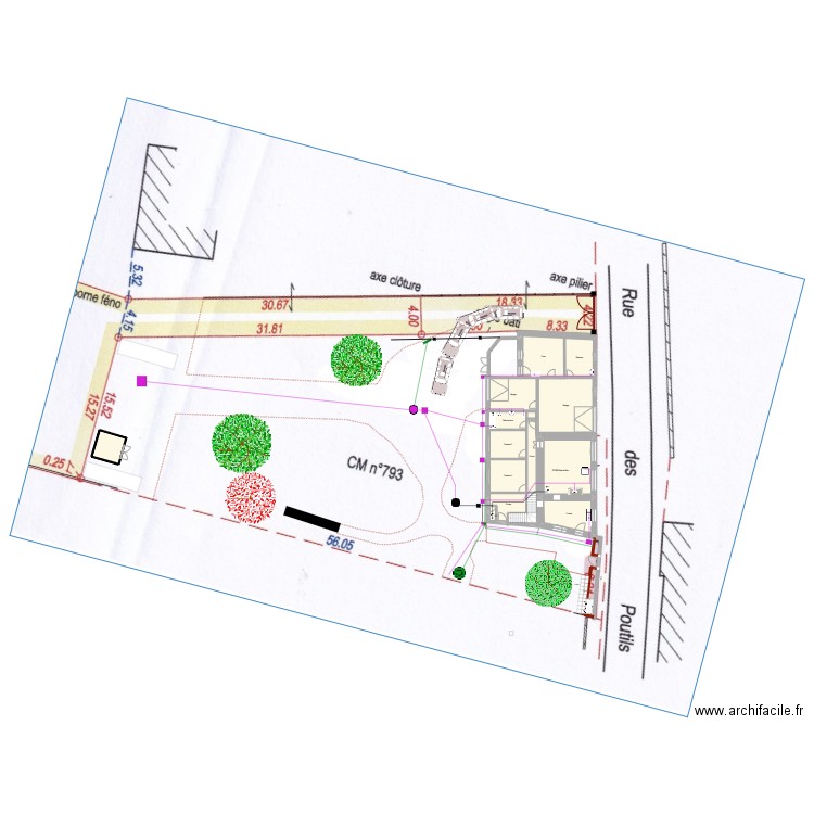 Rdc01 Ass portail. Plan de 19 pièces et 230 m2