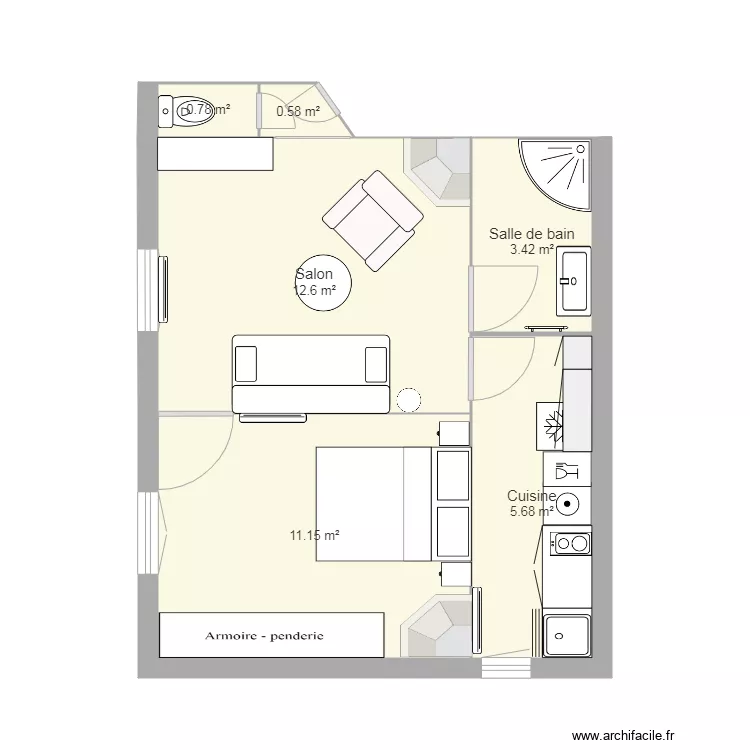 Appartement. Plan de 