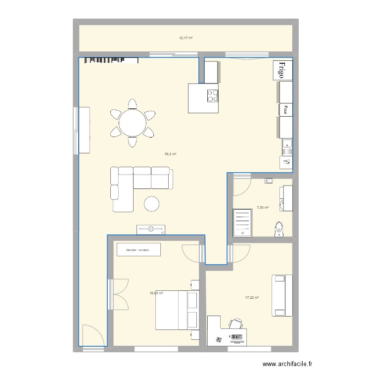 maison. Plan de 0 pièce et 0 m2