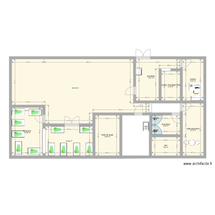 micro crèche. Plan de 0 pièce et 0 m2
