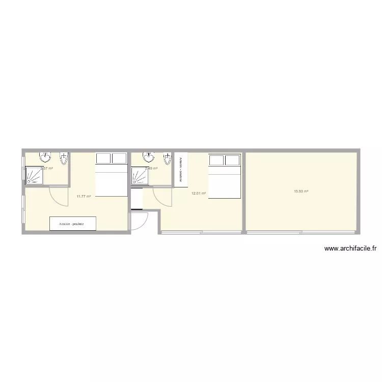 PLAN ETAGE EXT. Plan de 
