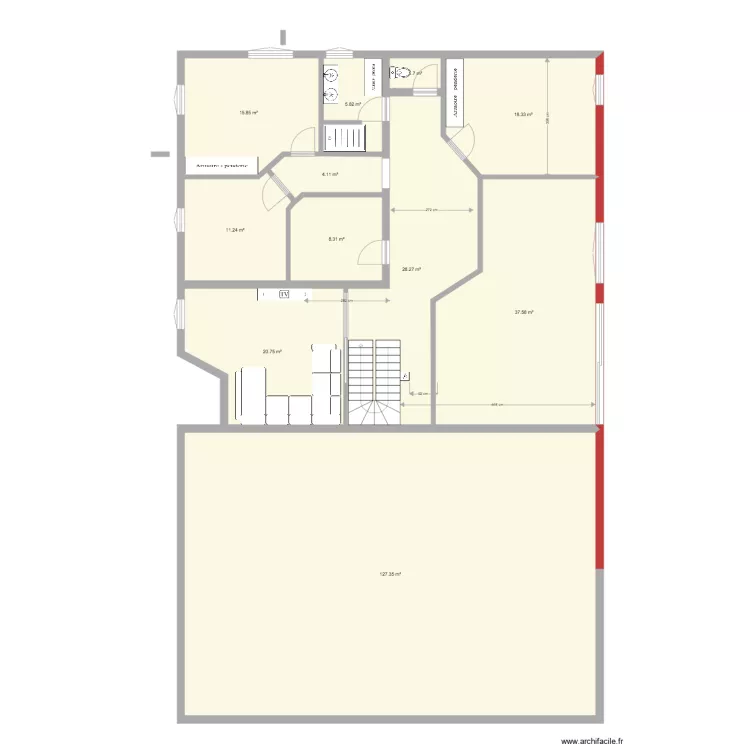 Grange SJS v11 1 &eacute;tage. Plan de 
