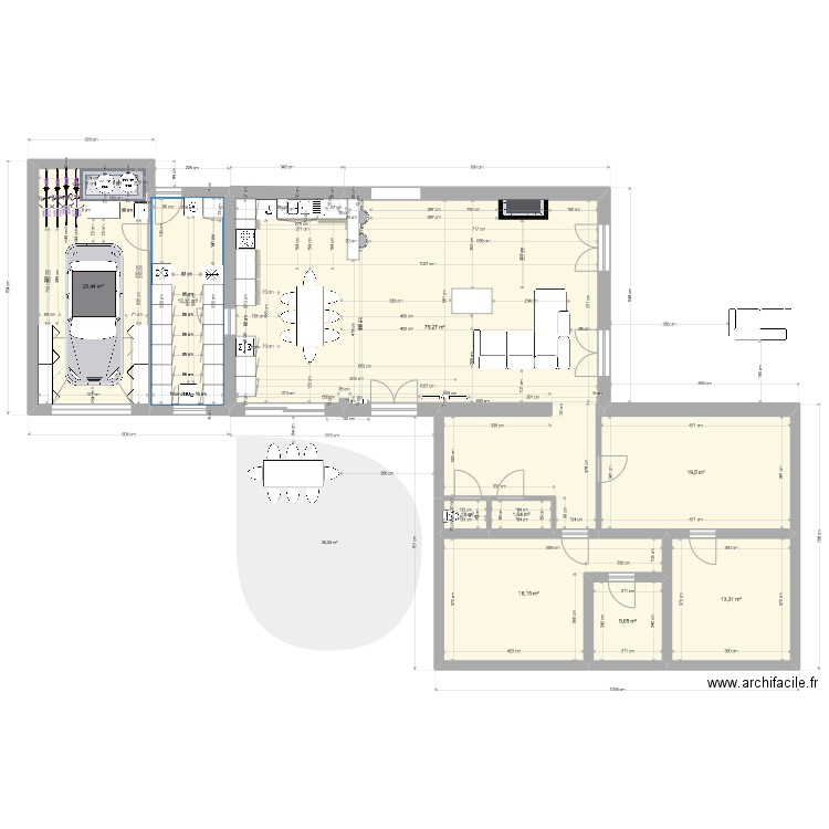Marcy janvier matandso garage buanderie vsexties. Plan de 0 pièce et 0 m2