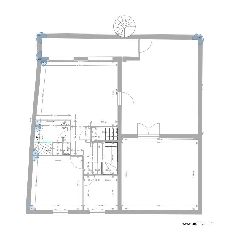 Maison 1er etage. Plan de 0 pièce et 0 m2