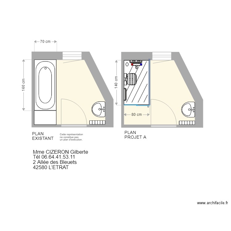 BAILLEUR PUBLIQUE CIZERON GILBERTE. Plan de 0 pièce et 0 m2