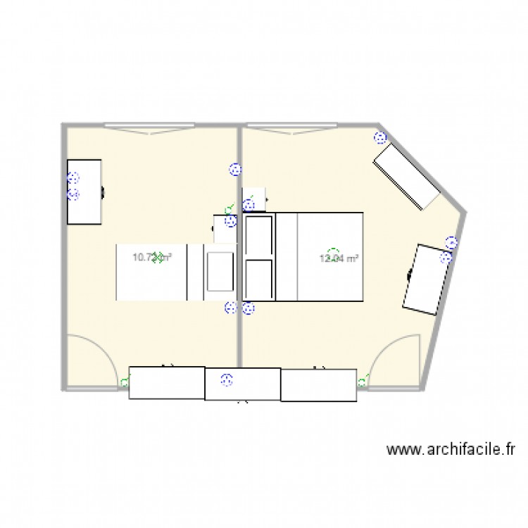 chambre filles. Plan de 0 pièce et 0 m2