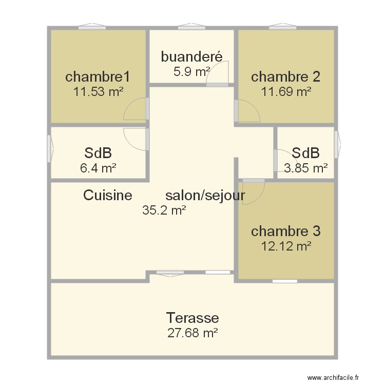 charfa. Plan de 0 pièce et 0 m2