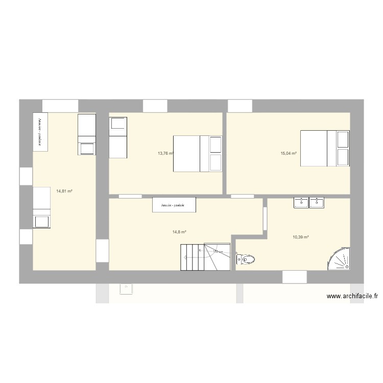 Maison Chatillon OPTION 3-LOWCOST. Plan de 11 pièces et 157 m2