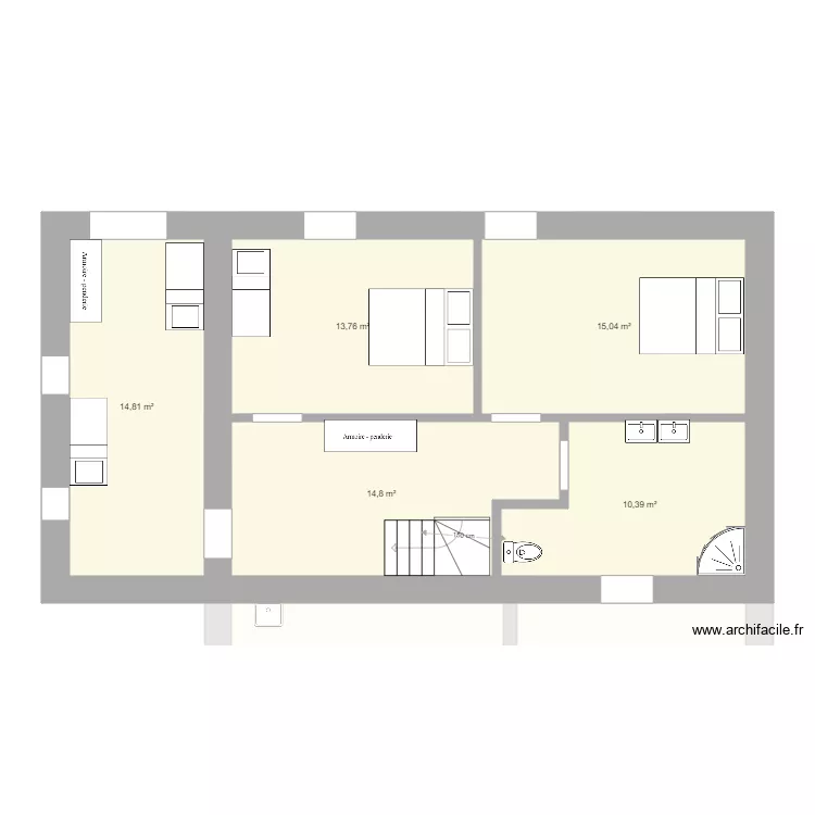Maison Chatillon OPTION 3-LOWCOST. Plan de Maison Chatillon OPTION 3-LOWCOST. Plan de