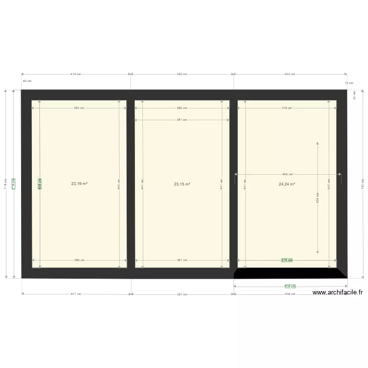 Plan fondation. Plan de 