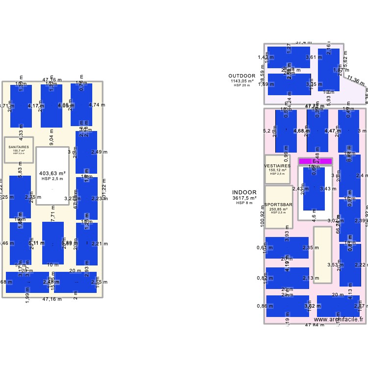 Saint Ouen. Plan de 10 pièces et 3625 m2