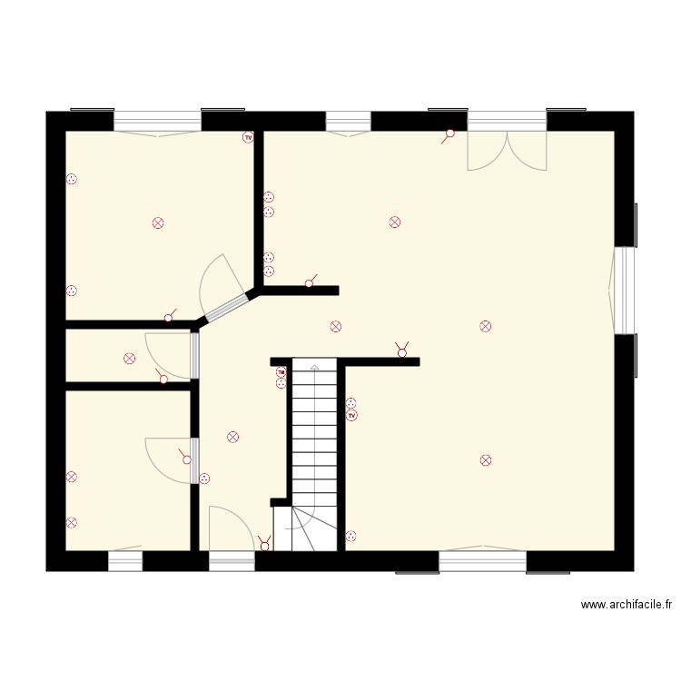 travail elec. Plan de 0 pièce et 0 m2