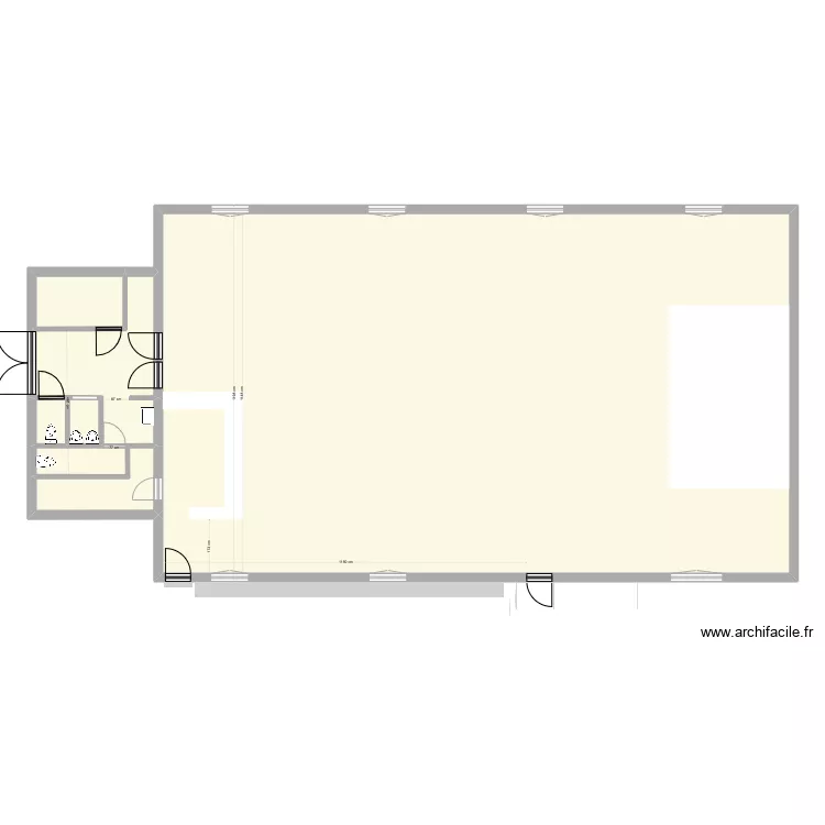 Salle des F&ecirc;tes Montjoyer. Plan de 