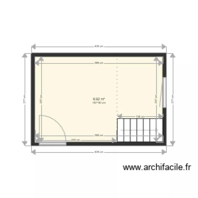 CHAMBRE ELOORI. Plan de 