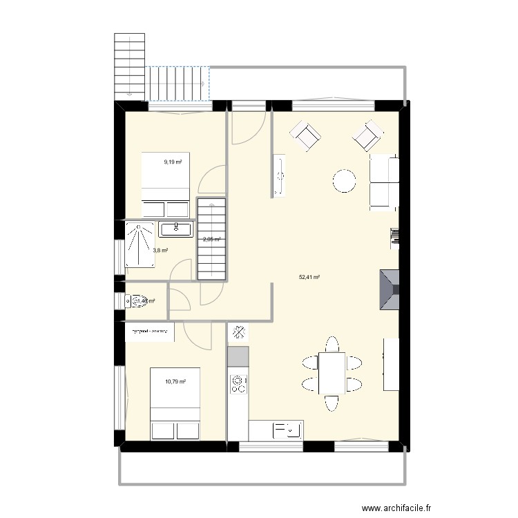 maison2. Plan de 0 pièce et 0 m2