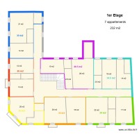 Plan etage immeuble