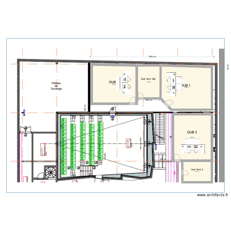 Studio Dub. Plan de 0 pièce et 0 m2