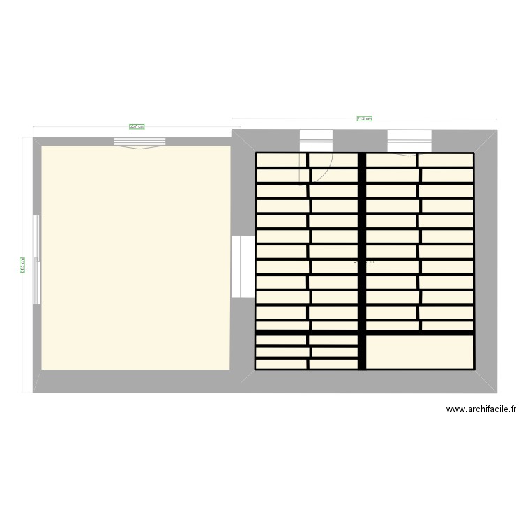 Maison Cédric RdC plancher haut RdC. Plan de 0 pièce et 0 m2